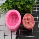 Romantic Couple Heart Theme Silicone Mould Style 3 for Fondant, Candle & Resin