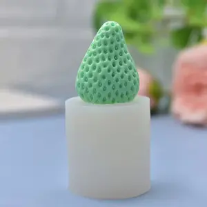 3D Strawberry Silicone Mould Style 2 for Fondant, Chocolate, Candle & Soap