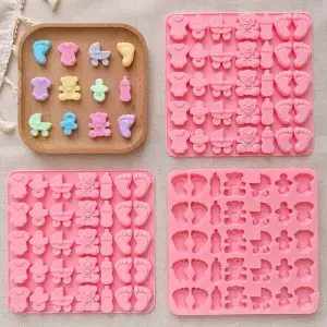 35 Cavity Baby Shower Silicone Mould for Fondant, Chocolate & Soap