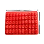 50 Cavity Gummy Bear Silicone Mould for Chocolate, Candy & Fondant