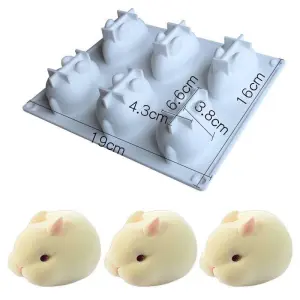 3D Easter Silicone Mould for Fondant, Chocolate, Candle & Soap