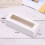 10 Pcs Rectangular Pastry Cookie Window Box for Cakes, Cookies & Desserts