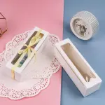 10 Pcs Rectangular Pastry Cookie Window Box for Cakes, Cookies & Desserts