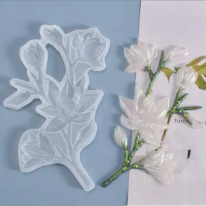 Magnolia Flower Silicone Mould for Fondant, Chocolate, Candle & Soap