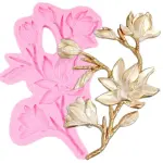 Magnolia Flower Silicone Mould for Fondant, Chocolate, Candle & Soap