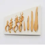 Girl Doll Hair Silicone Mould for Fondant, Chocolate, Candle & Resin