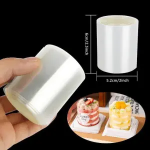 6 cm Clear Acetate Cake Collar Roll for Chocolate, Mousse & Cake Decoration (150g)
