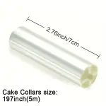 7 cm Clear Acetate Cake Collar Roll for Chocolate, Mousse & Cake Decoration (135g)