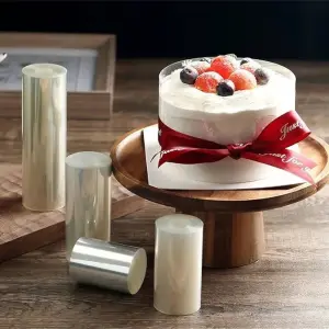 18 cm Clear Acetate Cake Collar Roll for Chocolate, Mousse & Cake Decoration (320g)