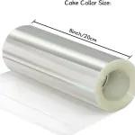 20 cm Clear Acetate Cake Collar Roll for Chocolate, Mousse & Cake Decoration (350g)