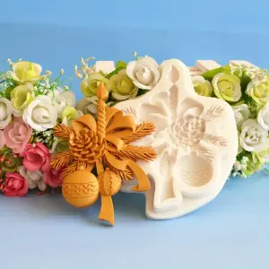 Christmas Bells Theme Silicone Mould for Fondant, Chocolate & Cake Decoration