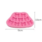 9 Cavity Bow Silicone Mould for Fondant, Chocolate & Cake Decoration