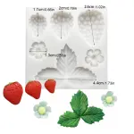 Strawberry Theme Silicone Mould for Fondant, Chocolate & Cake Decoration