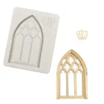 Arched Window Door Frame Silicone Mould for Fondant & Cake Decoration