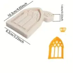 Arched Window Door Frame Silicone Mould for Fondant & Cake Decoration