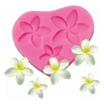 Plumeria Flower Silicone Mould for Fondant, Chocolate & Sugar Flowers