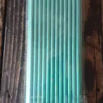 25 Pcs Metallic Blue Paper Straws for Cake Pops, Drinks & Party Decoration