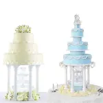 Cake Supporting Pillars Roman Column Cake Stand Supports – Pack of 4 (Small)