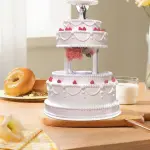 Cake Supporting Pillars Roman Column Cake Stand Supports – Pack of 4 (Medium)