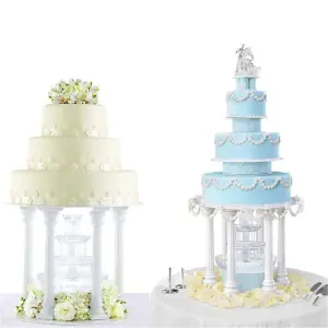 Cake Supporting Pillars Roman Column Cake Stand Supports – Pack of 4 (Large)