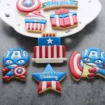 Captain America Cookie Cutter Set of 8 Pcs for Cookies & Fondant