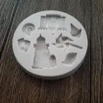 Beach Theme Silicone Mould Style 5 for Fondant & Chocolate Decoration