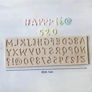Alphabet and Number Silicone Mould