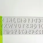 Alphabet and Number Silicone Mould