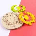Elegant Flower Wreath Queen Vintage Fondant Mould