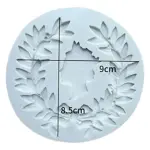 Elegant Flower Wreath Queen Vintage Fondant Mould