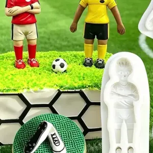 Football Player Silicone Fondant Mould