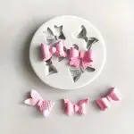 Cute 3D Bow Silicone Fondant Mould