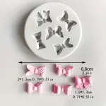 Cute 3D Bow Silicone Fondant Mould