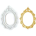 Large Vintage Oval Frame Fondant Mould
