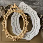 Large Vintage Oval Frame Fondant Mould