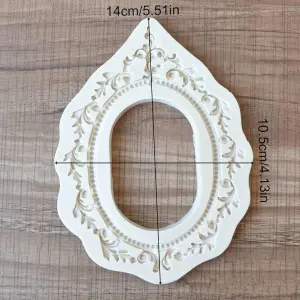 Large Vintage Oval Frame Fondant Mould