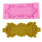 Rectangle European Embossed Frame Fondant Mould