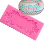 Rectangle European Embossed Frame Fondant Mould