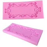 Rectangle European Embossed Frame Fondant Mould