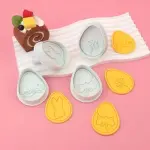 4 Pcs Easter Egg Plunger Cutter Set
