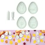 4 Pcs Easter Egg Plunger Cutter Set