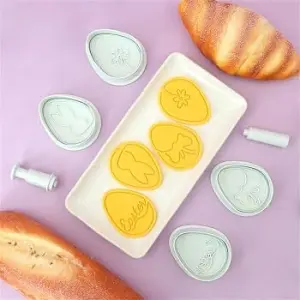 4 Pcs Easter Egg Plunger Cutter Set