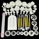 46 Pcs Fondant Decorating Tools & Cutter Set
