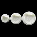 3 Pcs Teddy Face Plunger Cookie Cutter Set