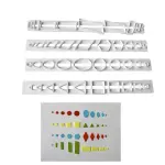4 Pcs Geometric Fondant Cutter Set