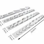 4 Pcs Geometric Fondant Cutter Set