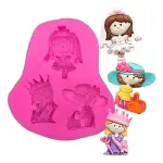 Princess Girl Theme Silicone Fondant Mould