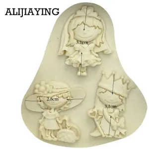 Princess Girl Theme Silicone Fondant Mould
