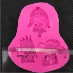 Princess Girl Theme Silicone Fondant Mould
