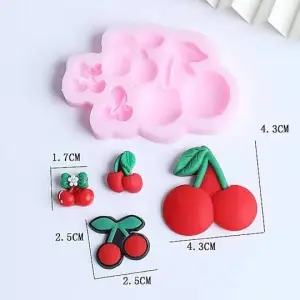 Cherry Silicone Fruit Fondant Mould